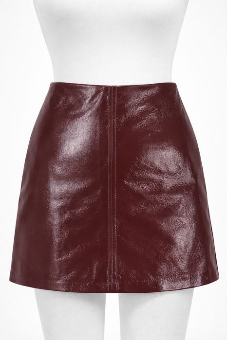 Стильна глянцева спідниця F&F (еко-шкіра) | Нова з біркою