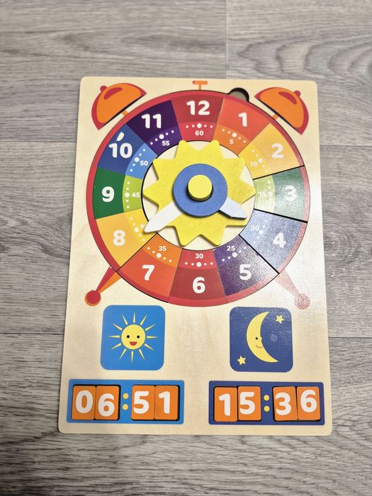 Пазл дерев'яний, годинник , годинник дерев'яний іграшковий