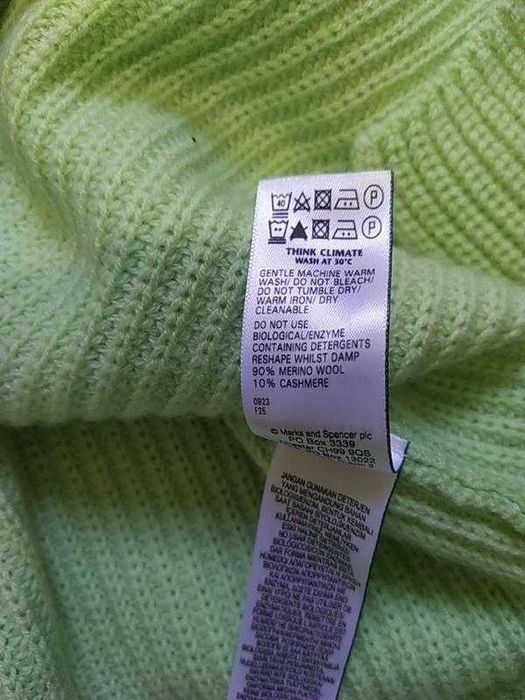 Шерсть мериноса кашемир новый свитер гольф Autograph