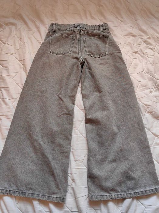 Spodnie jeansowe sinsay szare 146