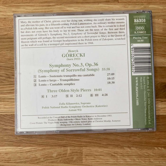 Henryk Górecki. Symphony No 3. Op. 36. Symfonia pieśni żałosnych