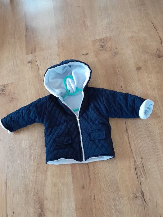 Polski Komplet zimowy chłopiec kurtka +czspka  r80