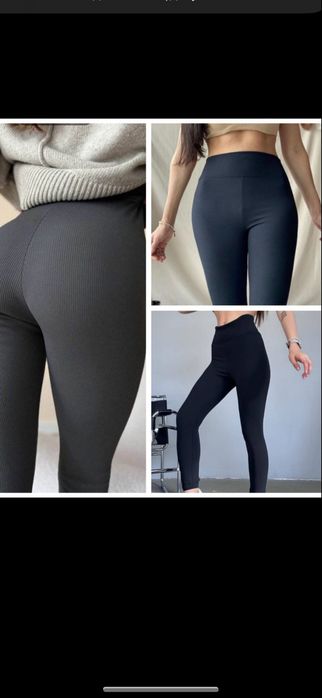 Лосини в рубчик батал норма на флісі / без з подвійним поясом Туреччи