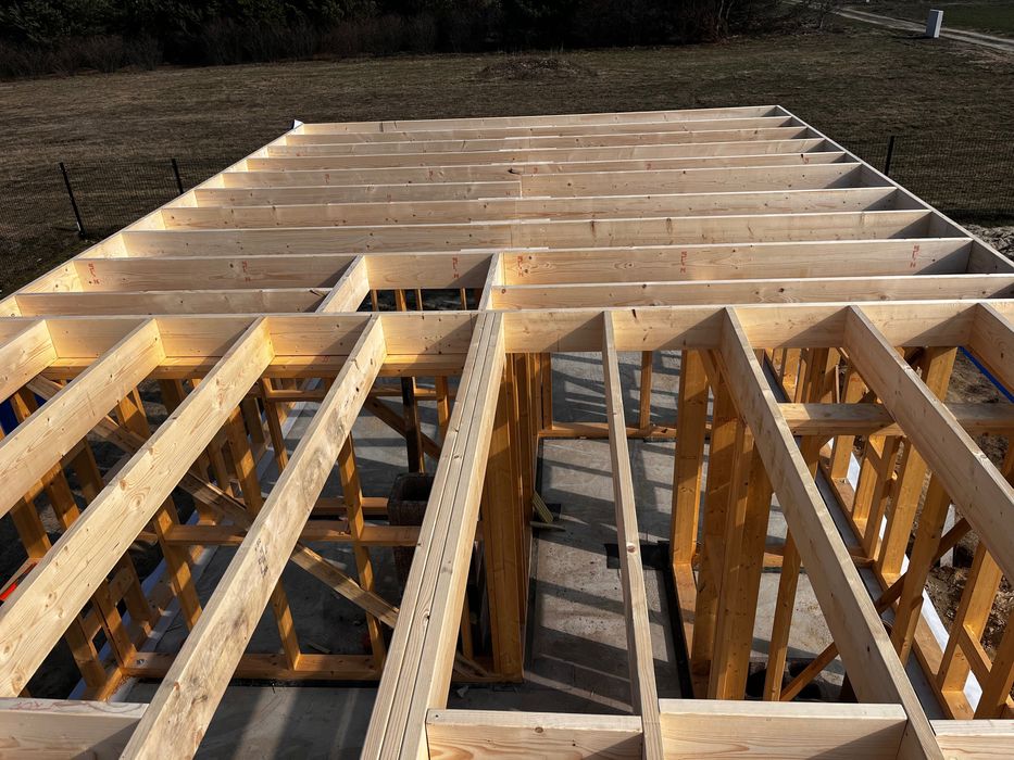Konstrukcja szkielet domu o powierzchni 70m2 Lublin C24
