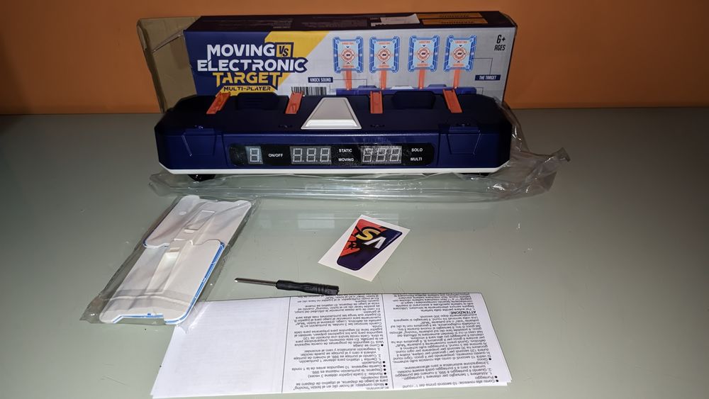 Alvo Eletrónico Móvel Digital – Para Nerf / Dardos de Espuma – Novo