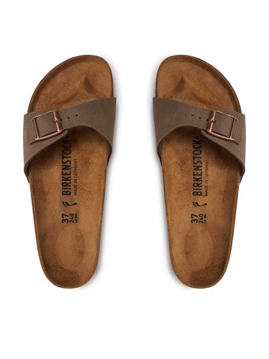 ОРИГІНАЛ Birkenstock Madrid Шльопанці босоніжки сандалі шльопки взуття Коричневий біркенсток 43 28см  0040093