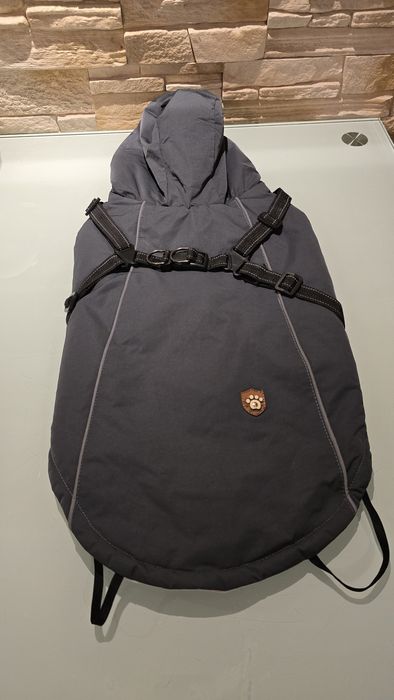 2 w 1: Wodoodporna kurtka z kapturem i szelki dla Psa Rozmiar 2XL