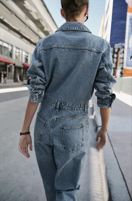 Джинсовый комбинезон Zara