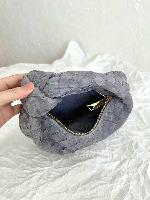 Под заказ сумка Bottega Veneta Jodie mini Ботега джоди мини замш серый