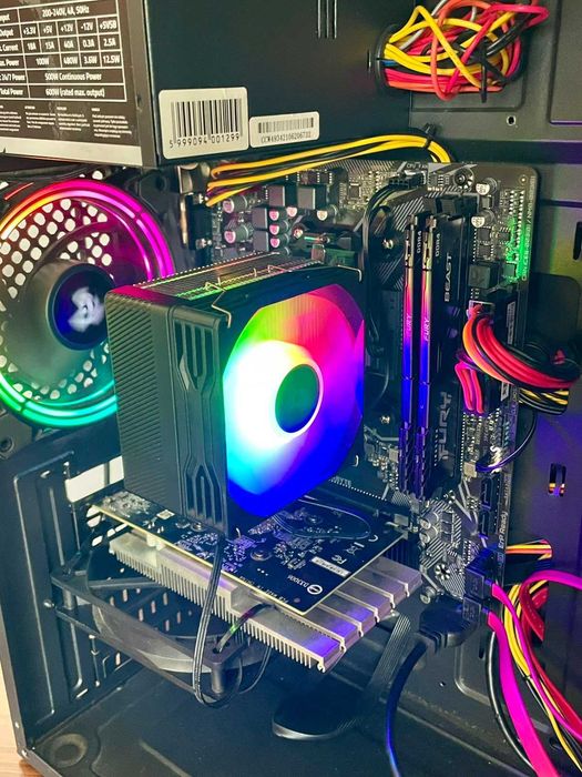Computador PC Gamer RGB + Monitor + Teclado - AMD Ryzen 5 + GTX 1650