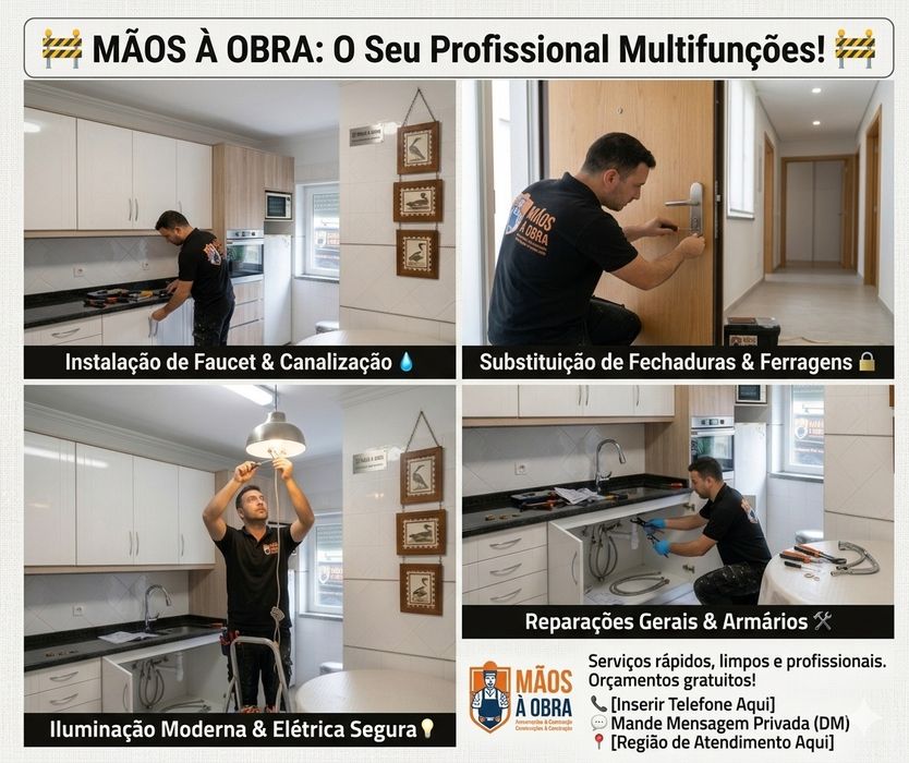 Mãos á Obra-Pequenas Reparações e Manutenção Doméstica