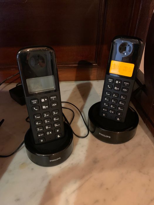 Telefone Fixo Philips Duo Preto