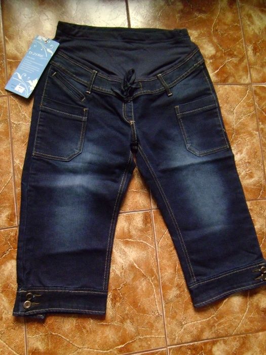 Nowe Spodnie z pasem Ciążowe Jeansy Krótkie roz M , L ,XL