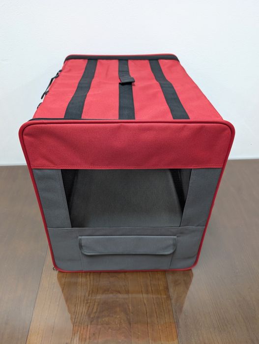 Torba Podróżna First Class Basic M 61x46x53,5cm Czerwono-Szara Transporter - NOWA