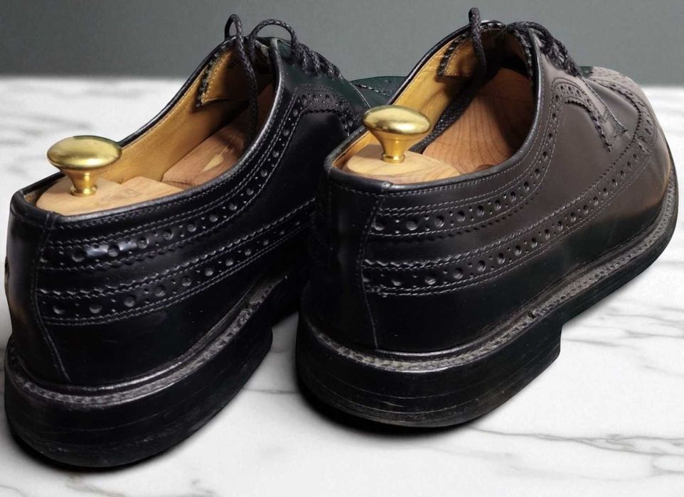 Чоловічі туфлі-броги Loake Sovereign Чорні, 7.5, Майже ідеальний стан