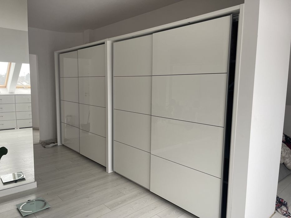 Szafa szafy przesuwane wysoki polysk biala