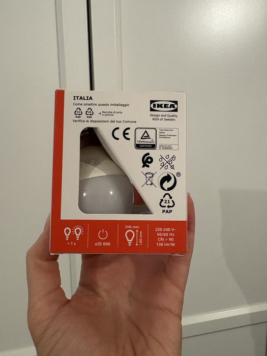 SOLHETTA Żarówka LED E14 470 lumenów Ikea