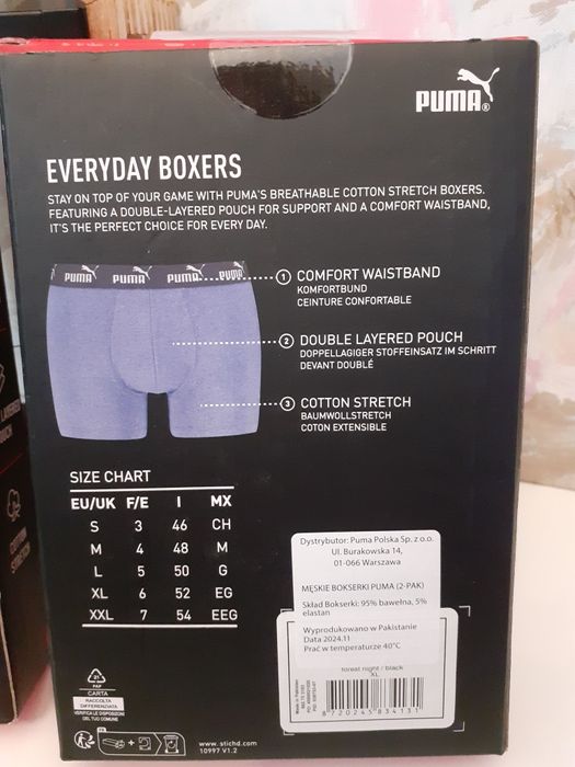 Zestaw bokserek męskich Puma XL/4 pary
