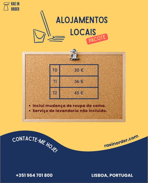Limpezas Lisboa | Casas, Escritórios e Alojamentos Locais
