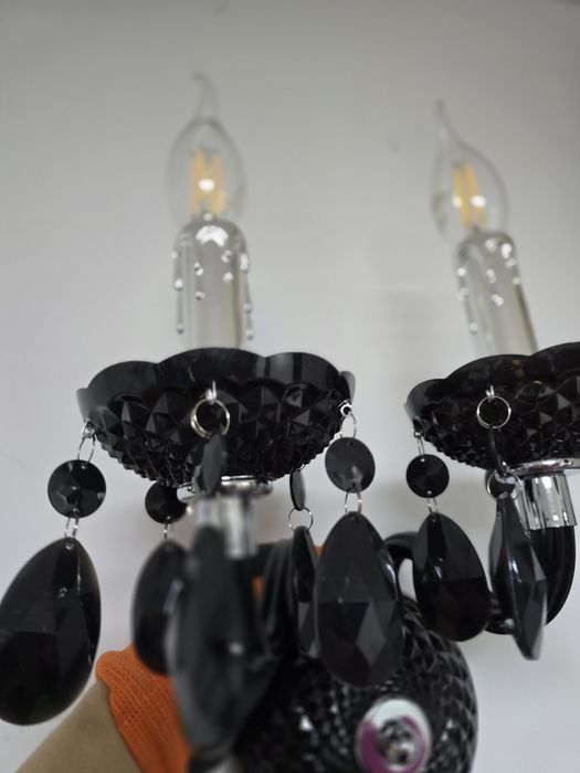 Kinkiety czarne piękne