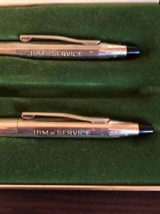 Cross Since 1846 Pozłacany 1/2 10k długopis i ołówekKomplet Vintage