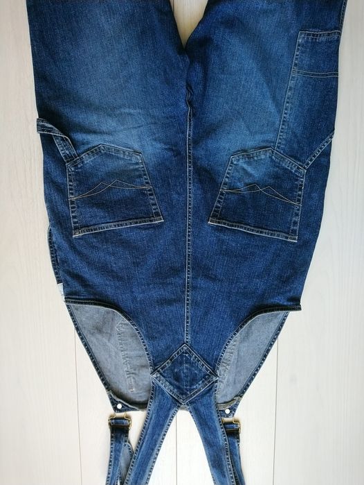 Джинсовий комбінезон для вагітних Motherline S розмір