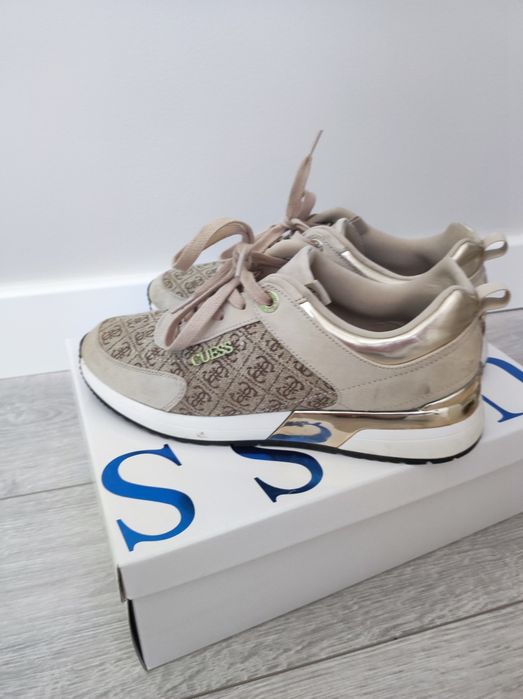 Sneakersy guess 39 beżowe