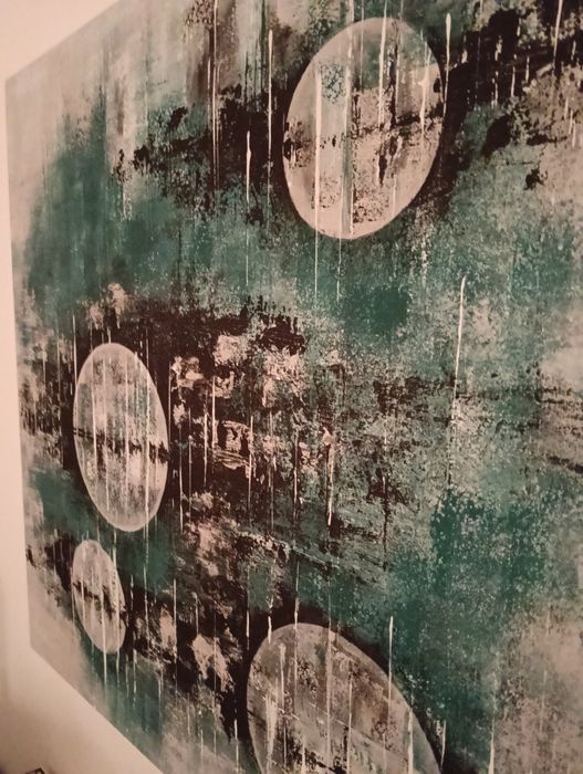 Quadro abstrato original e único de autor 90cm/90cm