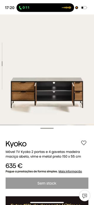 Móvel TV Kave Home Kyoko