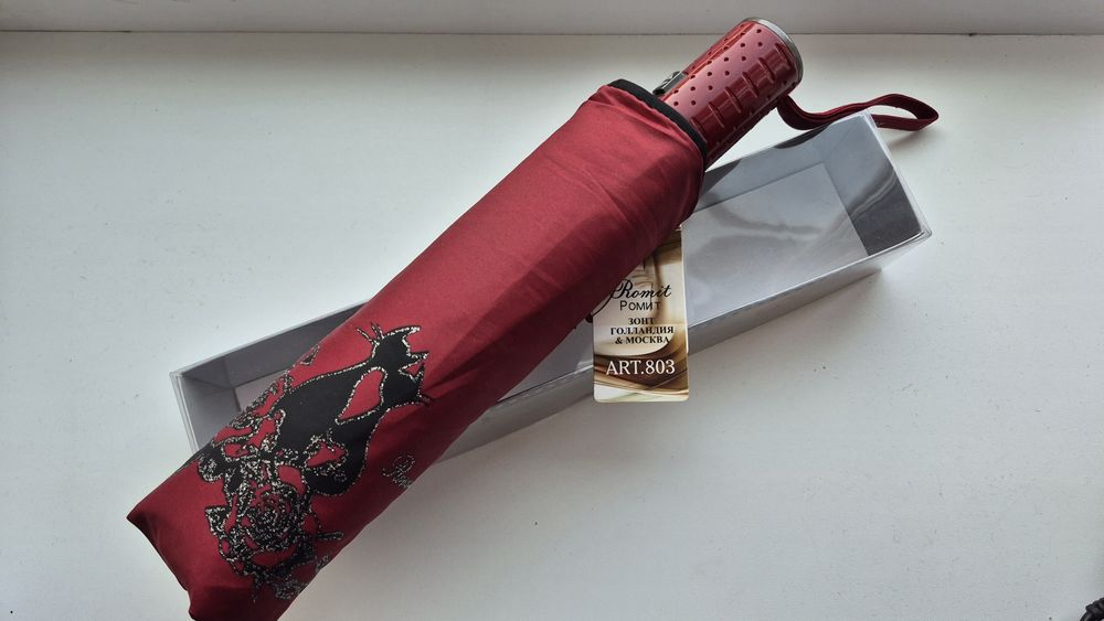 Женский качественный  зонт-полуавтомат Romit