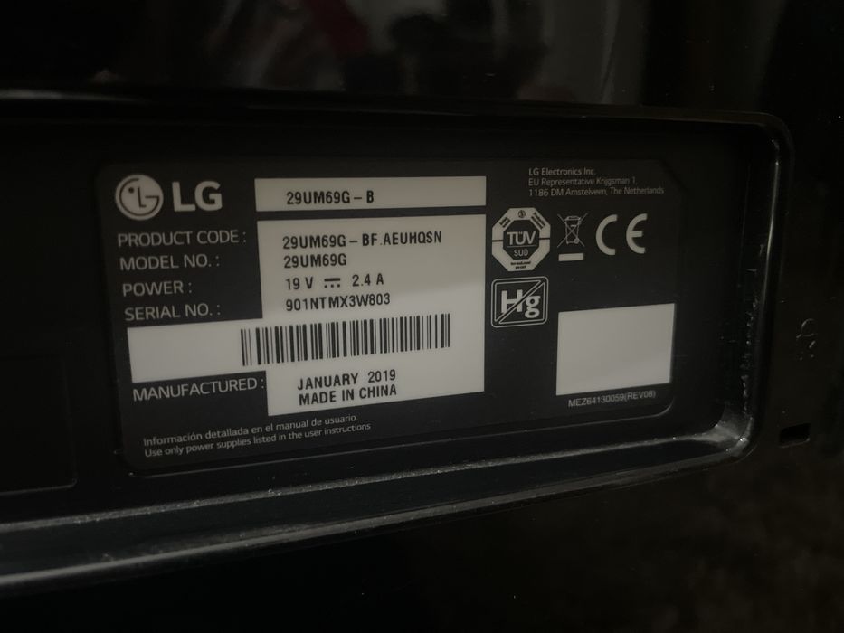 Monitor Gaming LG 29” Ultrawide