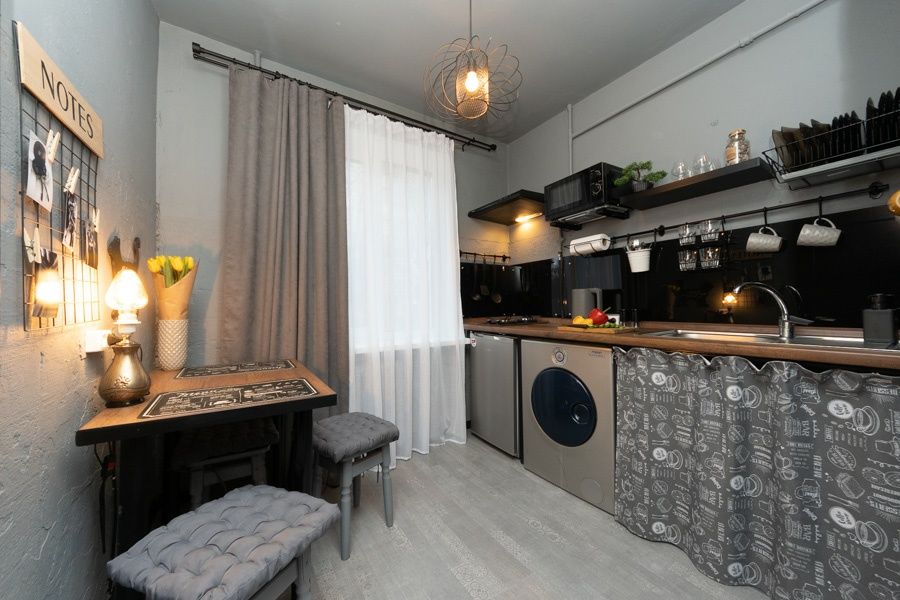 2к Дизайнерская квартира в стиле "Лофт" ул. Зодчих56