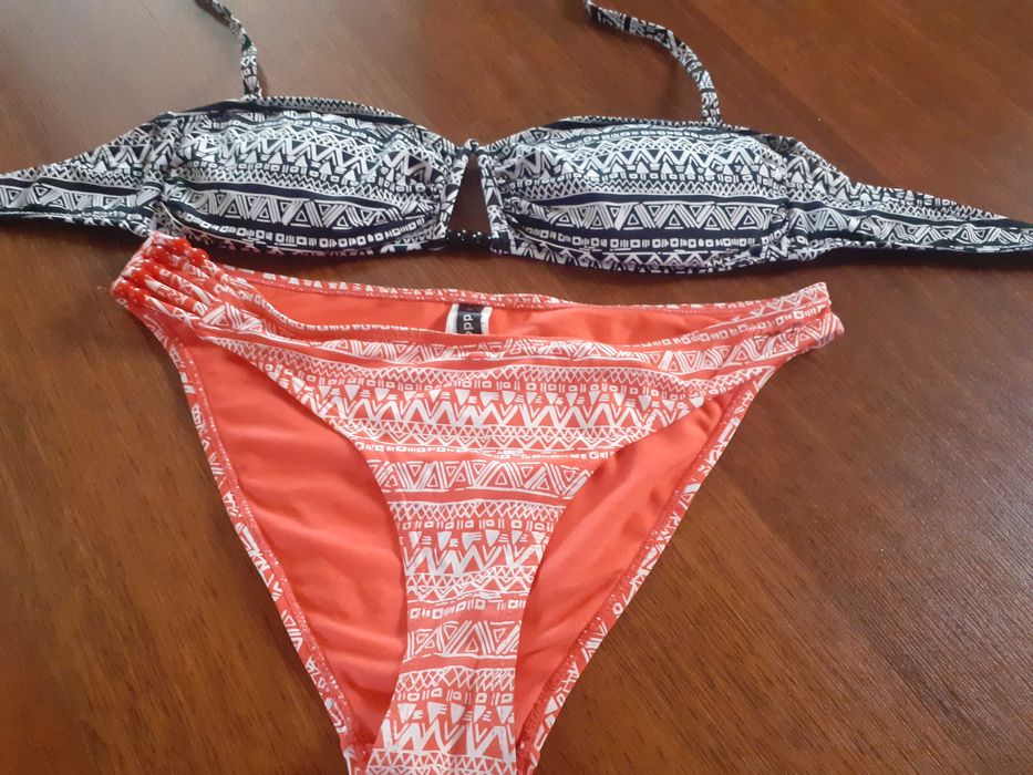 Strój kąpielowy bikini 38 M dwuczęściowy cropp miska B