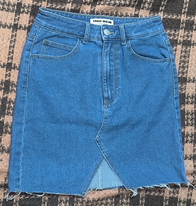 Нова джинсова мініспідниця Tally Weijl, розмір 34 (XS)