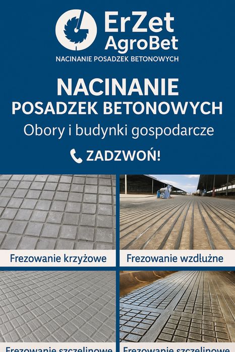 Nacinanie posadzek, ruszt w oborach  – koniec ze śliską podłogą!