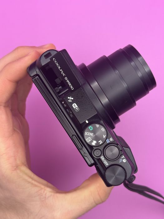 Aparat Cyfrowy  Nikon Coolpix S9900 WiFi NFC obracany ekran  vintage