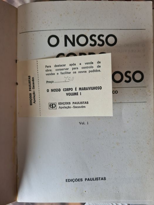 Livro de O Nosso Corpo É  Maravil
