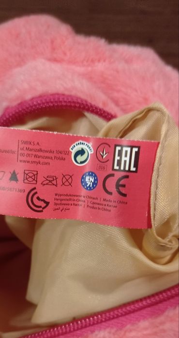 Smiki różowy plecak jednorożec, jak nowy