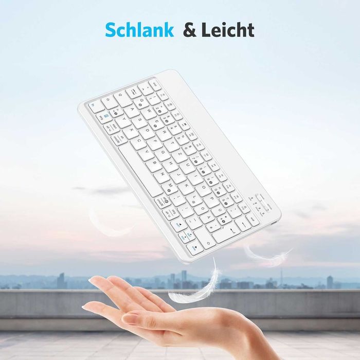 Klawiatura Bluetooth do iPad, ultra-cienka, bezprzewodowa, ładowalna