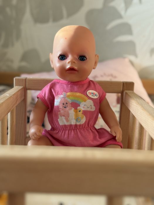 Ліжко та лялька baby born