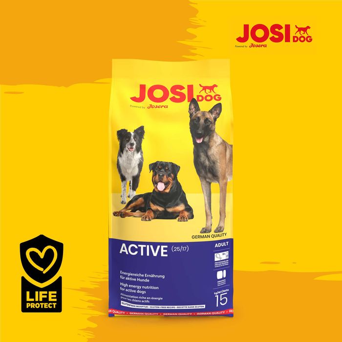 -15% JosiDog Active 15 кг від Josera. Преміум корм для активних собак
