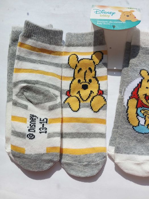 Носки шкарпетки немовлятам 0-3 міс Disney р. 13/15, 3 пари