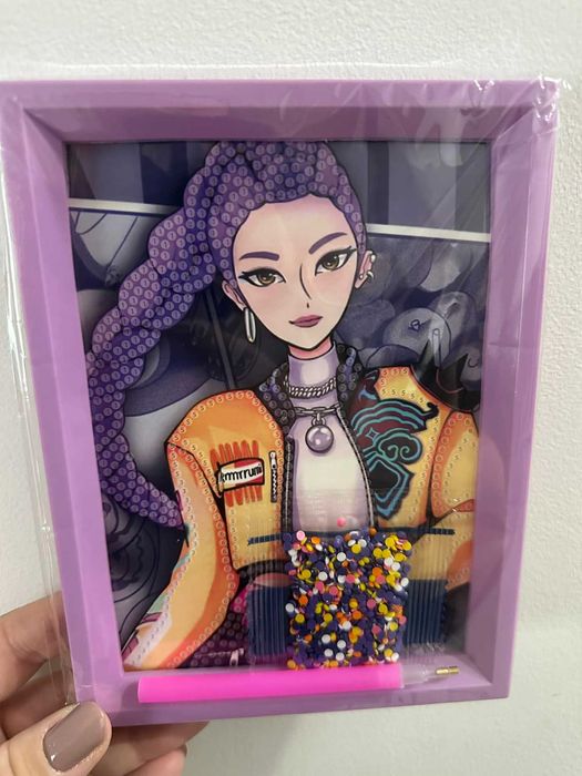 Obrazek do wyklejania diamencikami  Rumi K-pop Demon Hunters