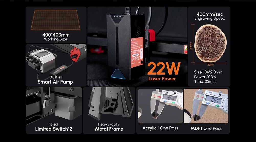 Laser Engraver Algolaser Alpha 20W MKII