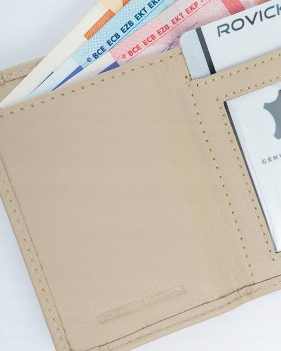 mały portfel damski ze skóry naturalnej - rovicky