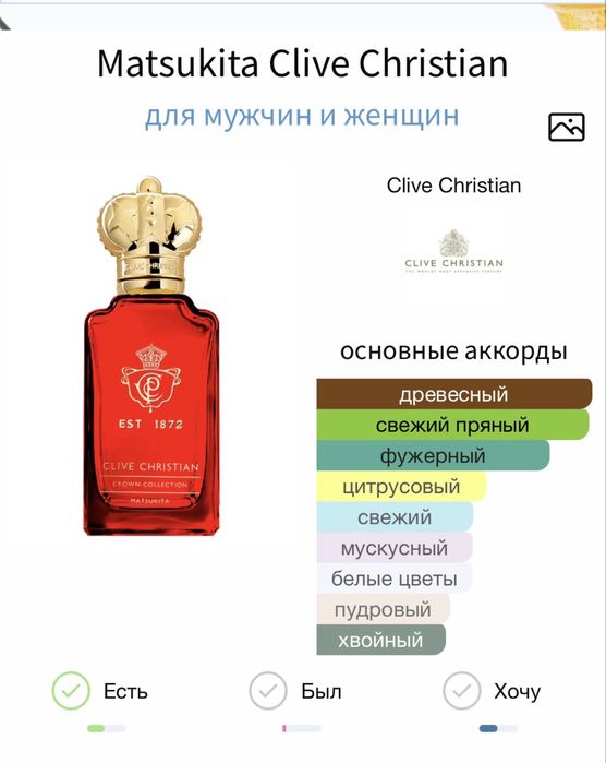 Clive Christian Blonde Amber