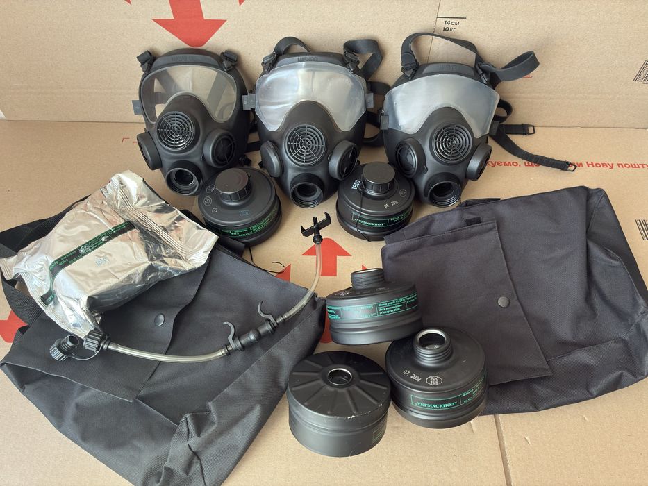 Протигаз Укрмаскпол МП-5у Maskpol МТ-213/2у фільтр-поглинач FP-5 ФП-5