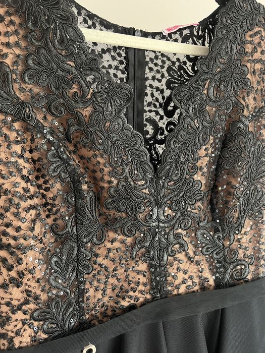 Sukienka tiul wieczorowa elegancka bal r.42