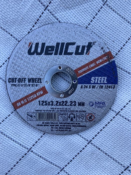 Круг отрезной абразивный 125х3.2 по металлу