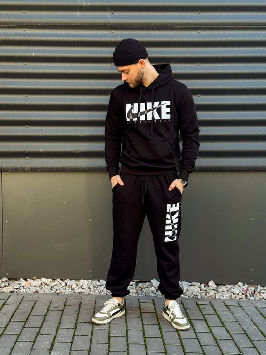 Спортивні штани Nike Sportswear / чоловічі штани найк чорні теплі